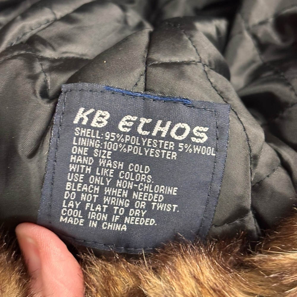 KB Ethos Buffalo Plaid Faux Fur Trapper Hat – One Size - Picture 7 of 8